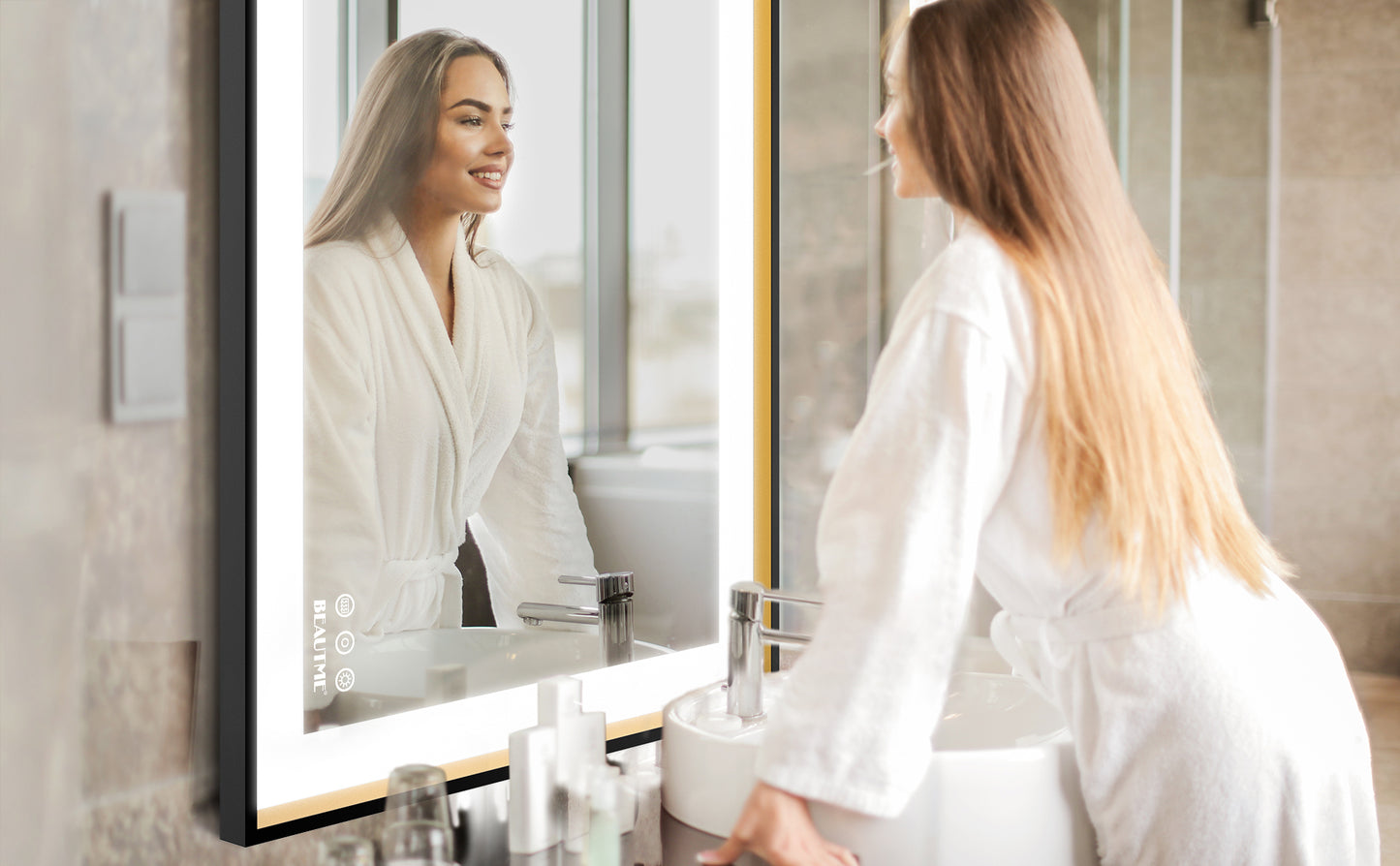 BEAUTME Bathroom Mirror with LED Lights